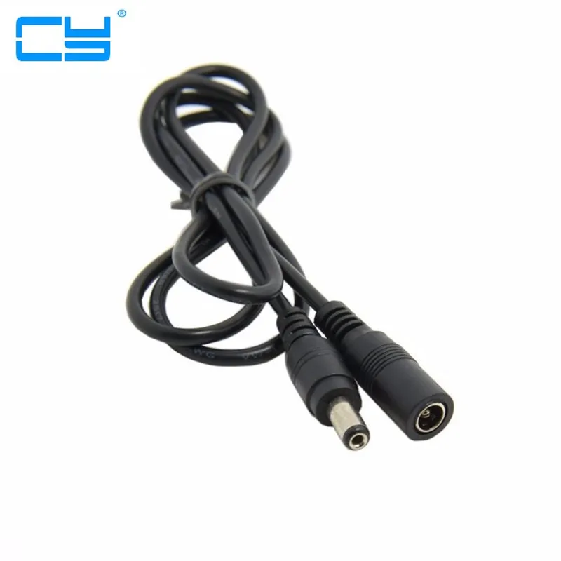 

DC 5.5 * 2.1mm CCTV Extender Male to Female Barrel Connector power Extension Cord Cable 1m 100cm 3ft