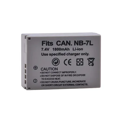 1 Battery Литий-ионная батарея DuraPro 1800mAh NB-7L NB7L NB 7L+ зарядное устройство USB lcd для цифровых камер Canon PowerShot G10 G11 G12 SX30 SX30IS - Цвет: 1 Battery