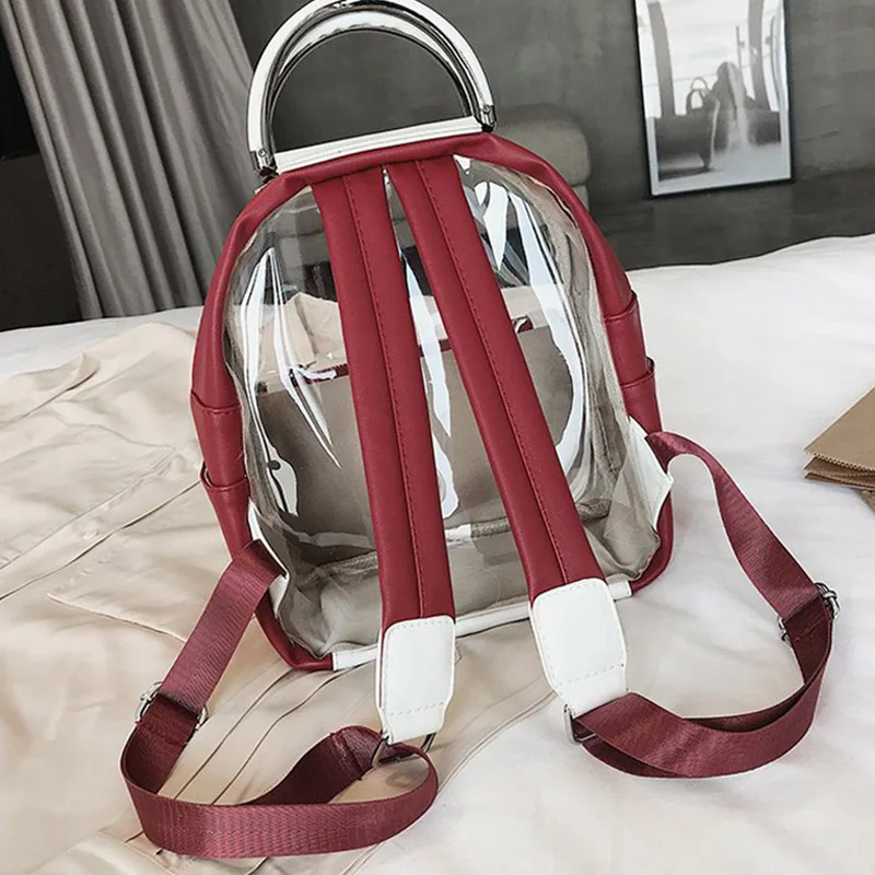 Горячая распродажа женский рюкзак ITA сумка Прозрачная школьная для девочек
