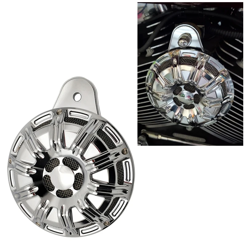 Хромированные аксессуары для мотоциклов рог мото слот громкий динамик Harley 91 up Big
