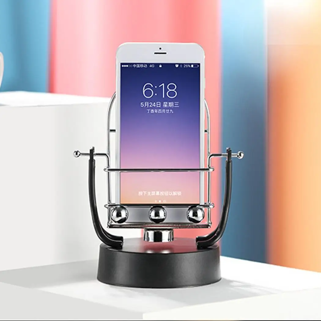 Прочный практичный автоматический держатель для телефона 4 батарейки АА (не