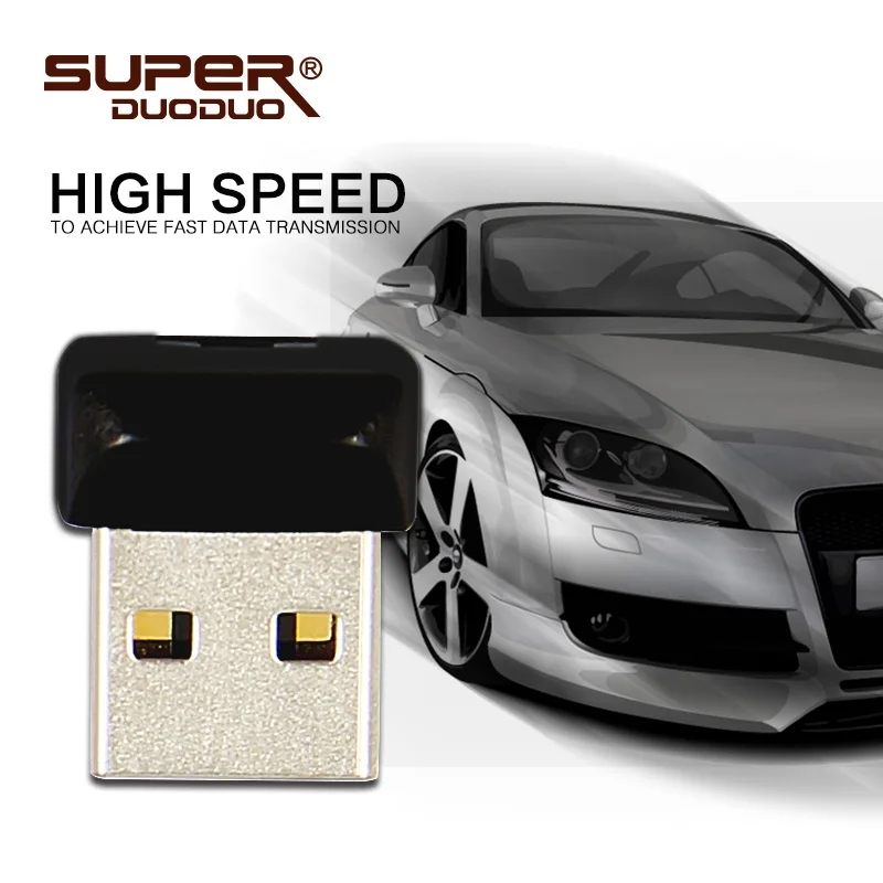 Флеш-накопители Mini USB 2,0, 64 ГБ, 32 ГБ, 16 ГБ, Usb флешка, легко носить с собой, большая емкость, Usb флеш-накопитель, 128 ГБ, водонепроницаемый u-диск для автомобиля