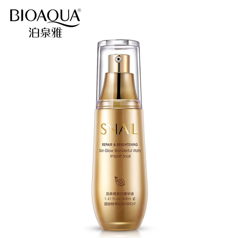 Уход за кожей BIOAQUA отбеливание с помощью улиток эссенция Гиалуроновая кислота