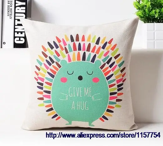 Nordic стильные чехлы на подушки декоративные подушки “красная лошадь” из диванные подушки Чехол дивана Наволочка на подушку размером 45*45 см для дивана - Цвет: 4 45x45cm