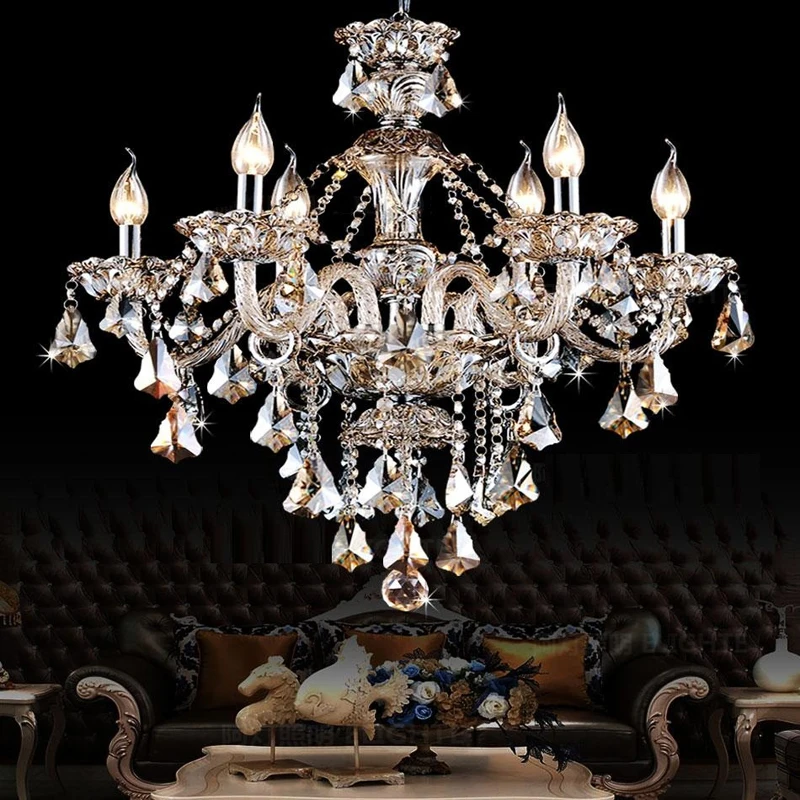 

SHIXNIMAO LED Crystal Chandelier Home For Living Dining Room Lamp Indoor Modern Chandelier Lustre Crystal Light 110V-240V