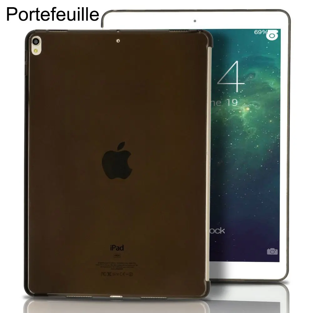 Portefeuille для iPad Pro 10 5 мягкий чехол ультра тонкий ТПУ задняя крышка Совместимость с
