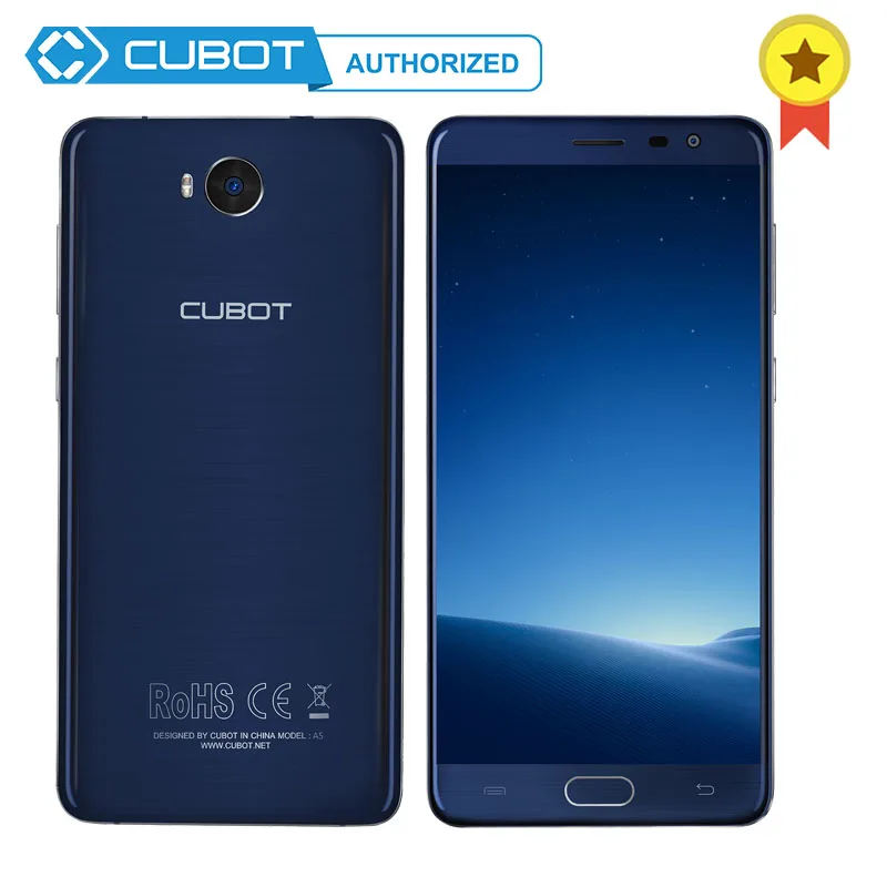 Оригинал Cubot A5 Android 8 0 мобильный телефон MT6753 Восьмиядерный 5 дюймов FHD сотовый 3 ГБ