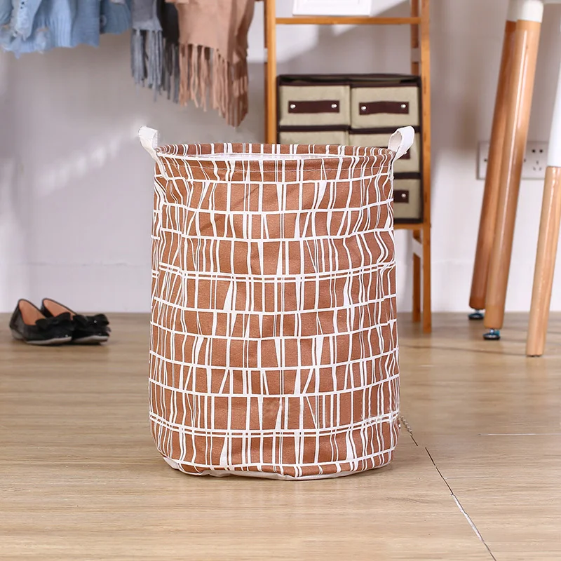 Большая корзина для белья сумки Организатор Дети хлопок Drawstring белье сумка