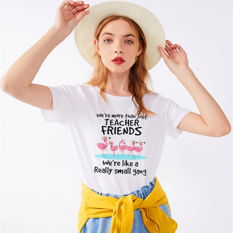 Учительская футболка друзей Женская хлопковая Новинка 2019 Харадзюку эстетика