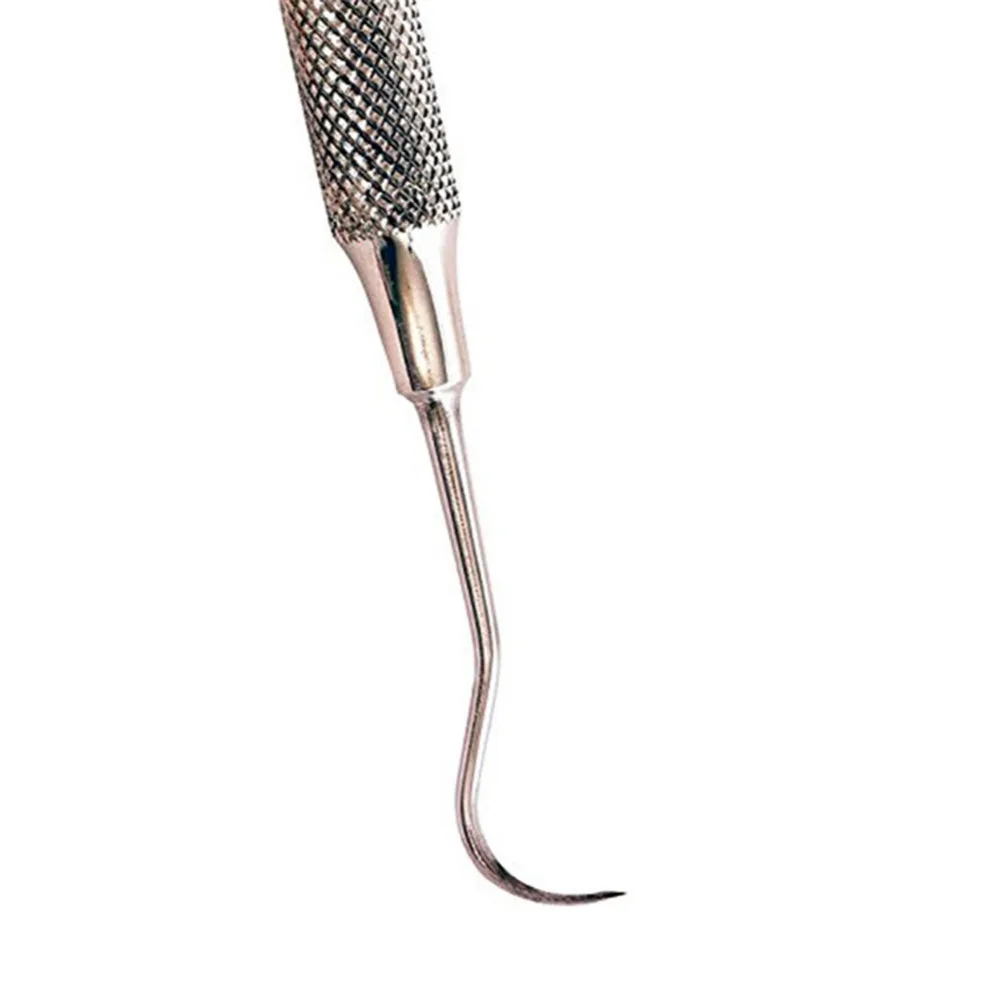 

5Pcs Stainless Steel Hook Probe Sickle Scaler Plaque Remover Dental Laboratory Equipment Teeth Whitening Kit Dentist Tools
