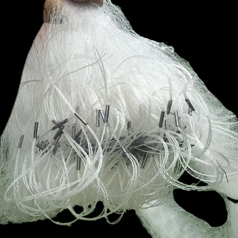 Gillnet глубина 1 2 м * L60M 3 слоя 20 мм-40 мм сетка рыболовная Ловушка липкая Рыболовная