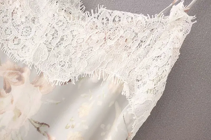 Для женщин high street eyeslash кружево лоскутное печати Слинг платье дамы chic кружево до Длинные vestidos повседневное Платья для вечеринок DS2275