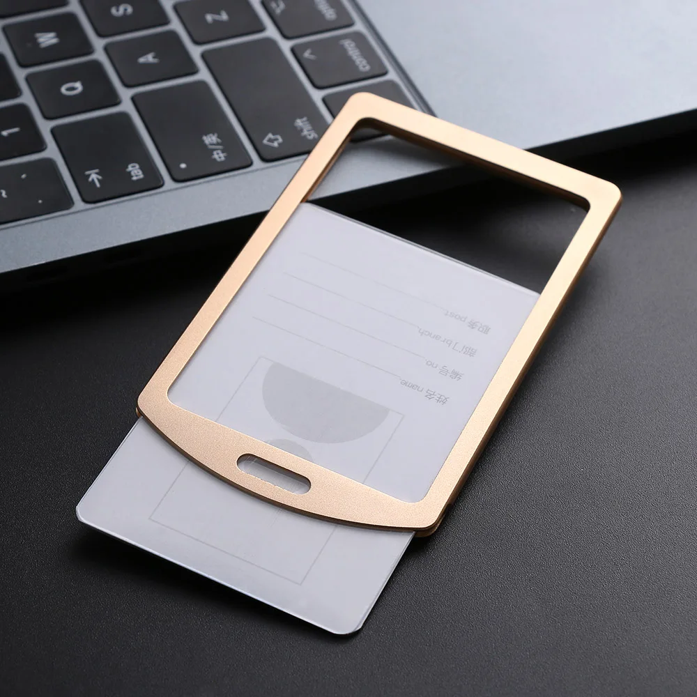 1 шт. ремешок держатель для деловой карты из алюминиевого сплава офиса и