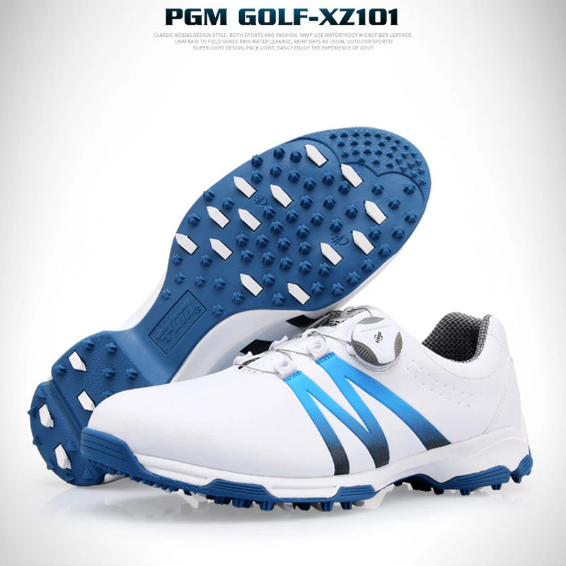 Pgm/обувь для гольфа противоскользящие мужские кроссовки водонепроницаемые
