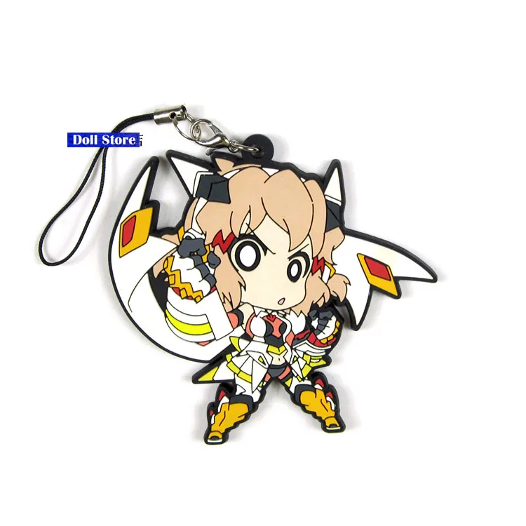 Новое поступление Senki Zessho Symphogear оригинальные японские аниме фигурки резиновые подвески для мобильного телефона/брелок/ремешок D248
