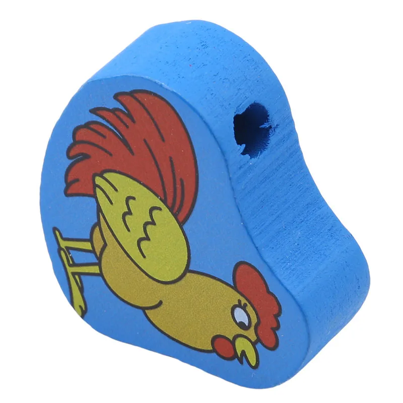 Высокое качество Детские красочные деревянные большие вышитые бисером