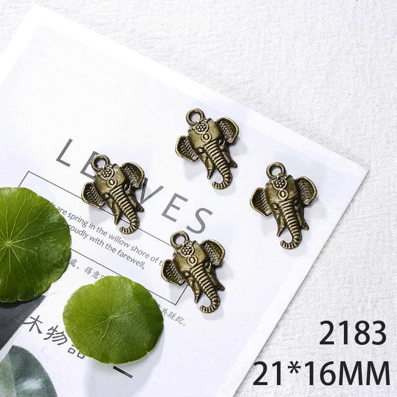 

21*16mm 10pcs Elephant Alloy Pendant For Diy Jewelry Making 2 Colors Antique Silver Antique Bronze No.2183