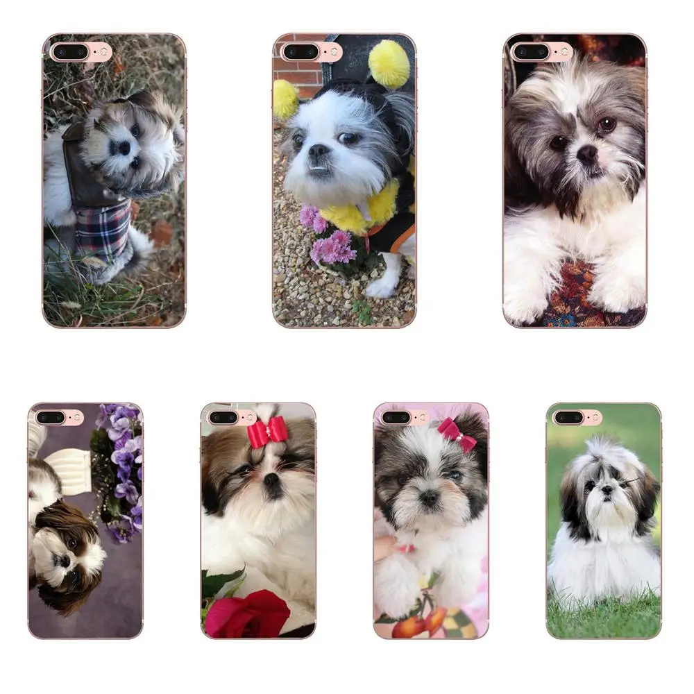 Для Galaxy J1 J2 J3 J330 J4 J5 J6 J7 J730 J8 2015 2016 2017 2018 mini Pro Мягкий ТПУ мобильный Shih Tzu Shitzu щенки |