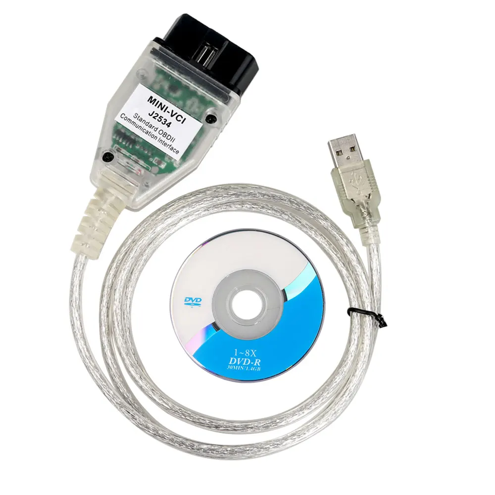 10 шт./лот мини vci FTDI FT232RQ новые V16.00.017 один кабель код ридер MINI VCI читатель кода Techstream