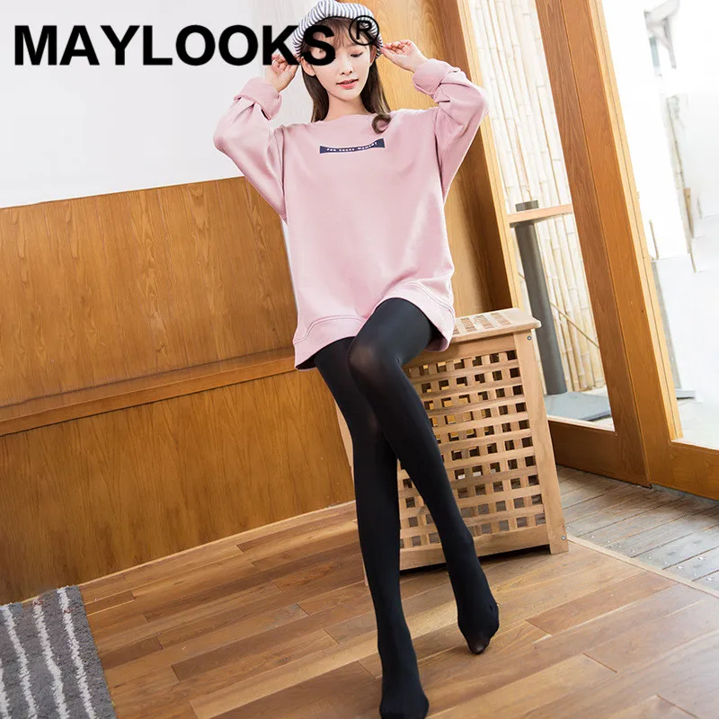 Maylooks 2019 Весна и осень новые чулки шелковые сексуальные тонкие колготки