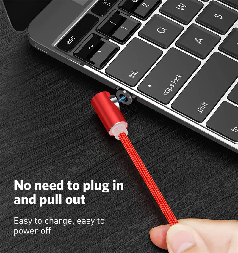 Moskado локоть Magentics кабель быстрой зарядки для Android Micro usb type-C магнит зарядное устройство Шнур для iphone ios