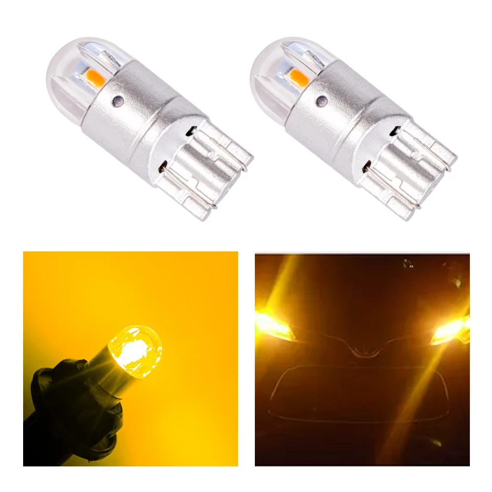 2шт T10 светодиодный Белый свет 168 501 W5W светильник танкетка 3030 2SMD интерьерные лампы