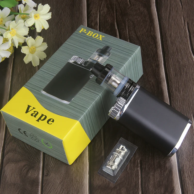 Электронная сигарета P-Box Mod Kit испаритель с верхним наполнителем распылитель 50 Вт