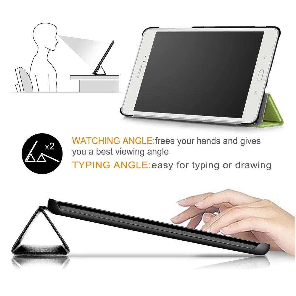 Stand PU Leather Cover Case for Samsung Galaxy Tab A 8.0 SM-T350 T355 P350 P355 Tablet For case |