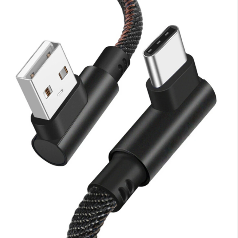 Кабель для быстрой зарядки USB Type C кабель синхронизации данных и под прямым углом