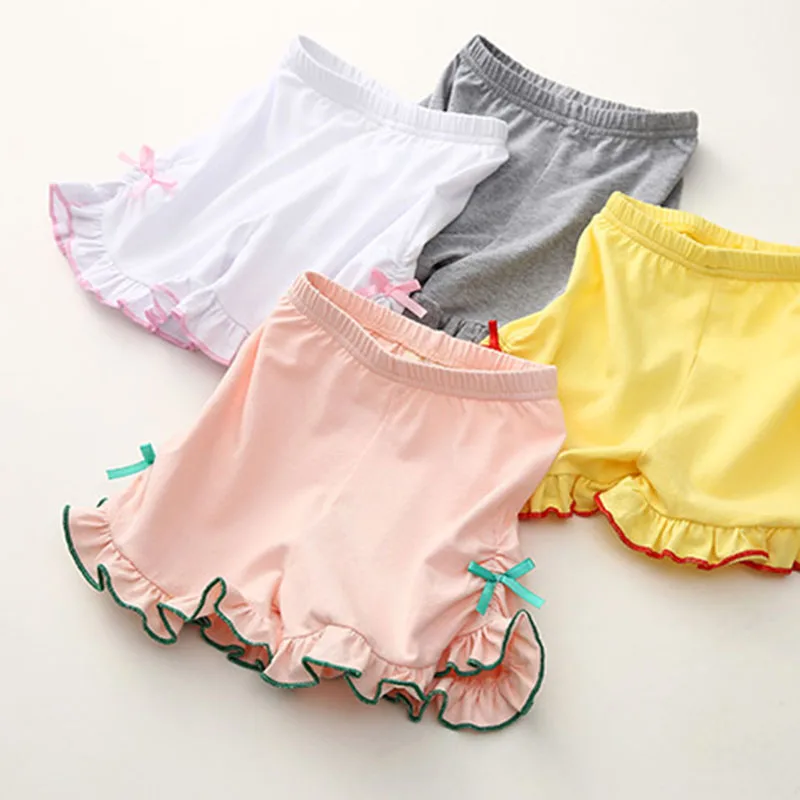 Летние шорты с оборками для девочек 2 6 лет|Шорты| |