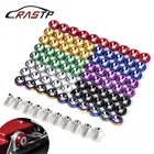 RASTP-алюминий, 10 шт., M6X20, модификация автомобиля, шестигранные крепежные детали, шайба крыла, JDM, бампер, двигатель, вогнутые винты для Honda RS-QRF002