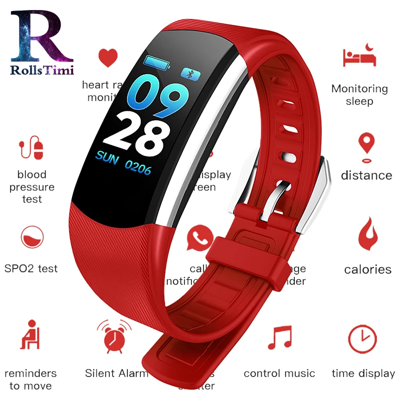 Умный Браслет RollsTimi повседневные модные наручные часы монитор сердечного ритма