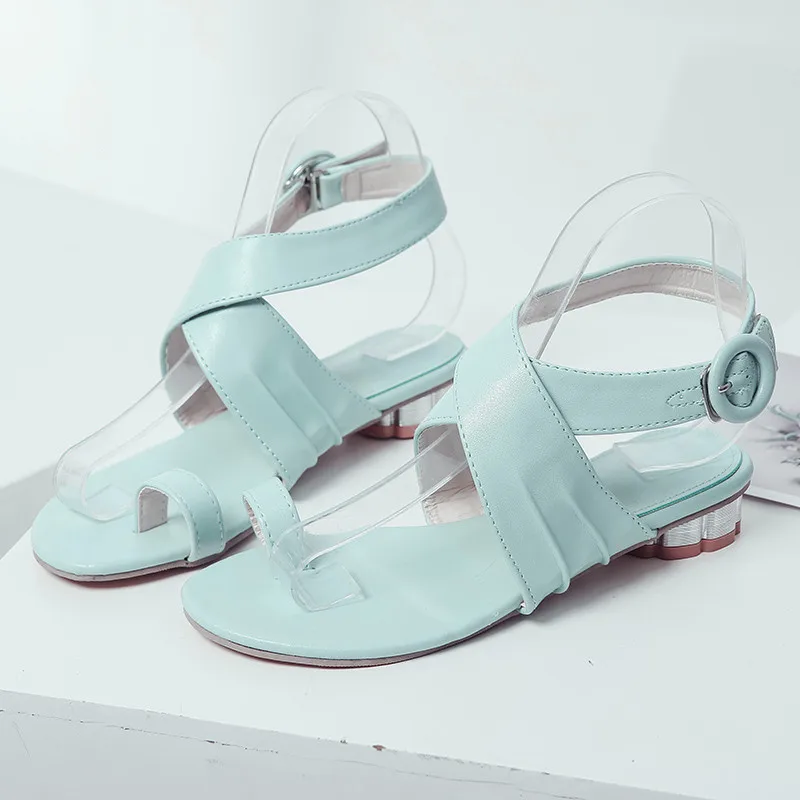 Женская обувь Новинка женские летние босоножки на низком каблуке шпильке с