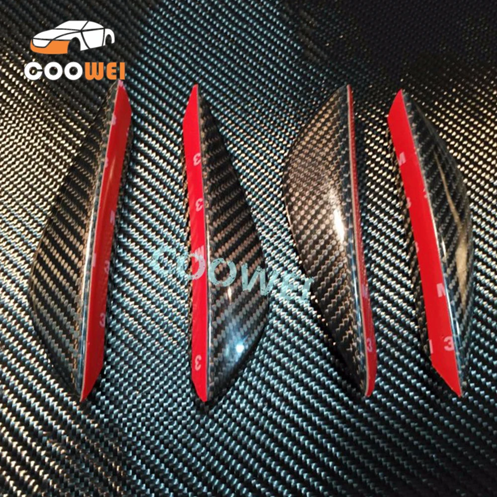 

4pcs/set Car Accessories Universal Real Carbon Fiber Front Bumper Canards