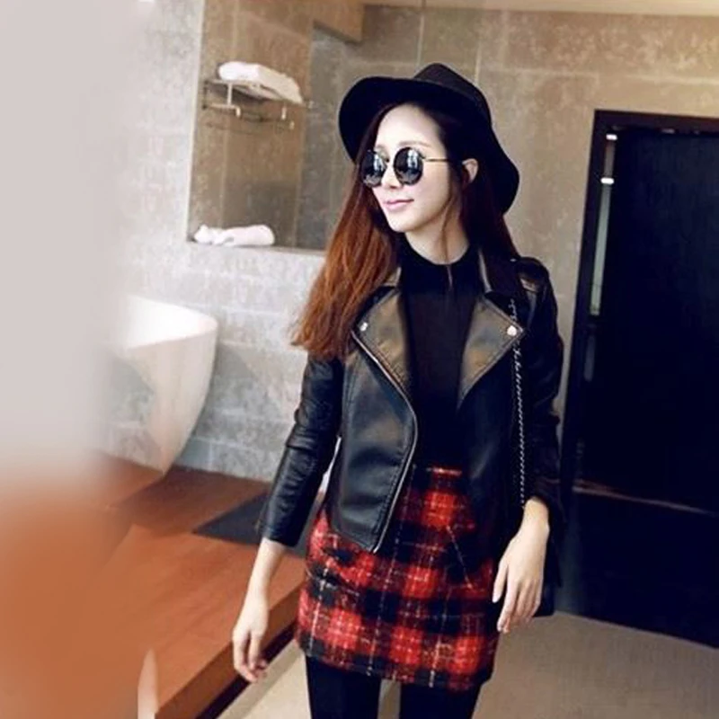 Женское пальто женские топы вечерние из искусственной кожи однотонный кардиган