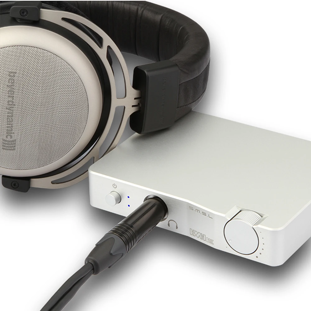 SMSL VMV V2 Hi-Fi аудио USB DAC 32 бит/384 кГц декодер CM6631A ES9023 аудио USB DAC с усилителем для наушников USB вход/RCA выход