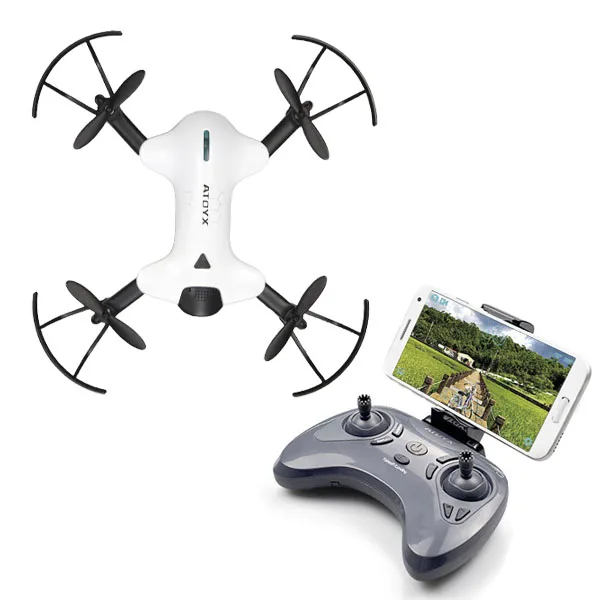 AT-146-WHITE ATOYX Дрон с камерой 4k широкоугольная камера Дрон HD RC Квадрокоптер FVP wifi Высокая 4CH Безголовый режим удержания высоты - Цвет: AT-146-WHITE