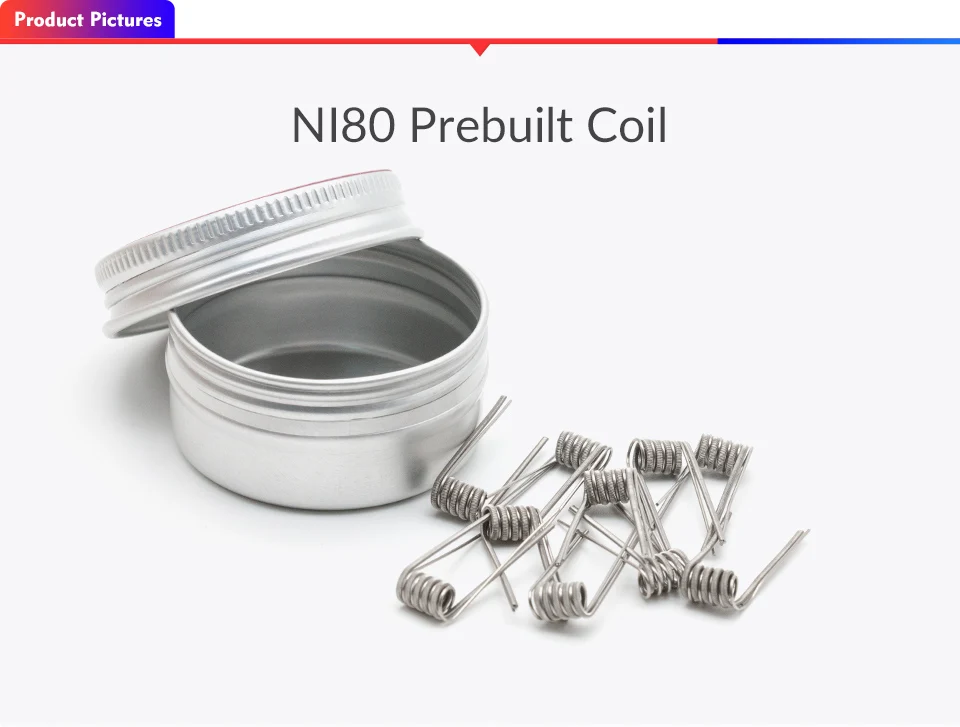 Volcanee Ni80 готовые катушки чужой V2 параллельно Fused Clapton Coil готовых для Зевса RTA атомайзер Vape "сделай сам"(10 шт./упак