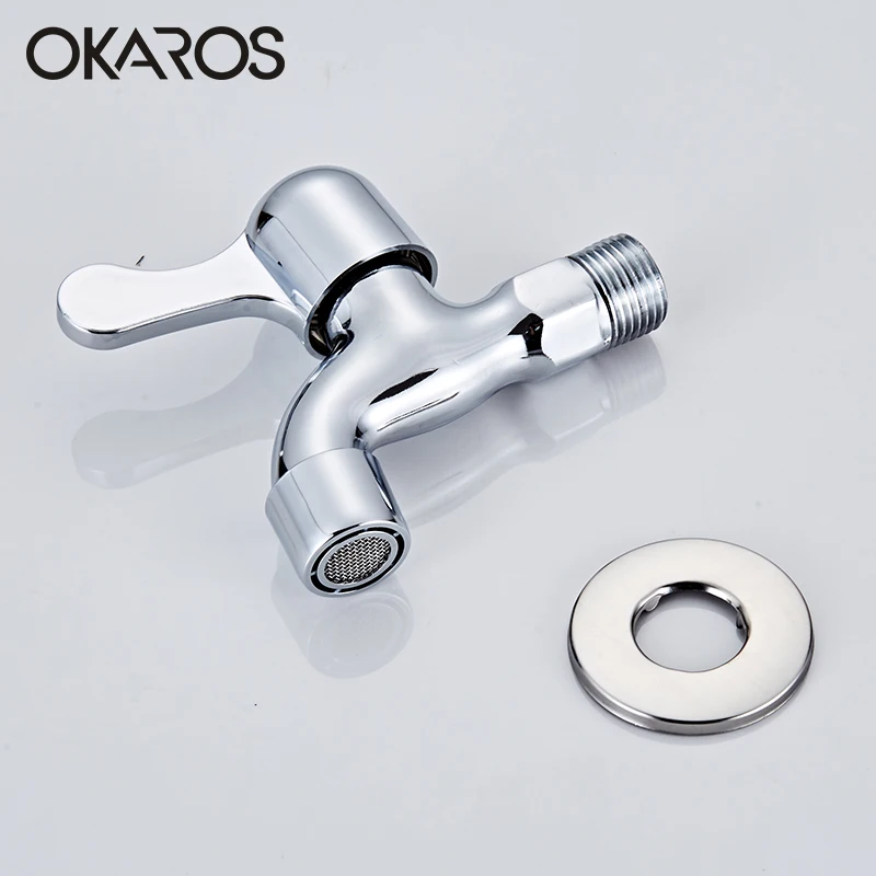 OKAROS латунь настенное крепление хромированная отделка маленький кран