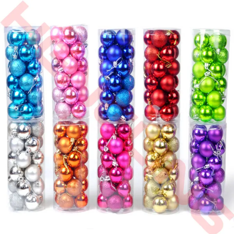 24 шт./упак. Рождественская елка украшения диаметр 4 см или 6 рождественские шары