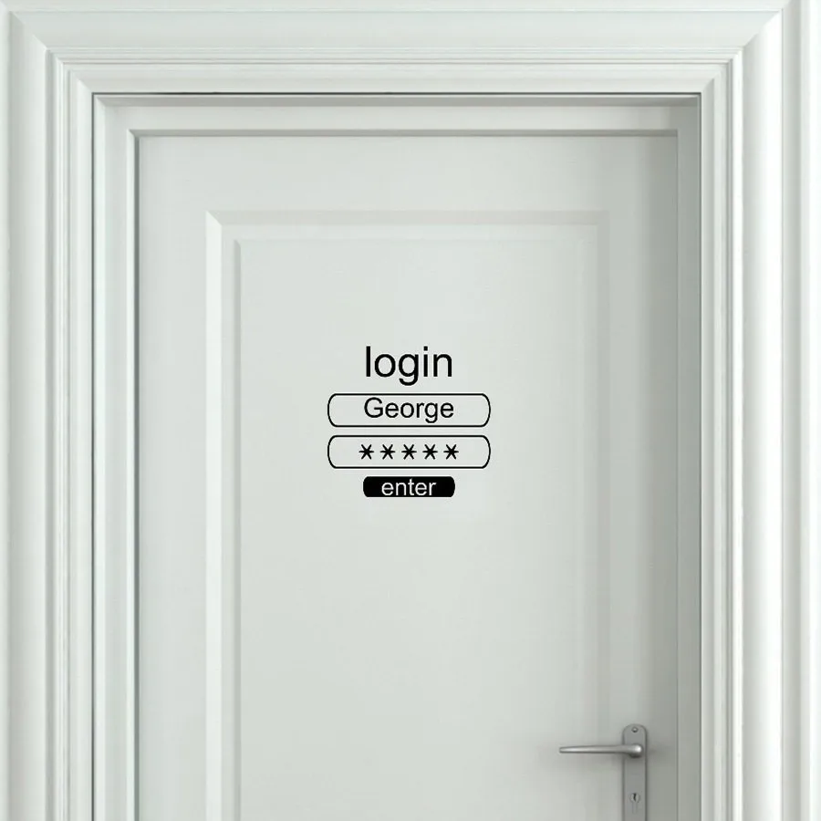 Специальный дизайн для входа наклейки дверей в ожидании других ванных и