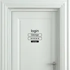 Специальный дизайн входа в дверь наклейки ожидание других для ванных и туалетных комнат дверь стикер пользовательское имя художественная Наклейка Виниловая наклейка s S748