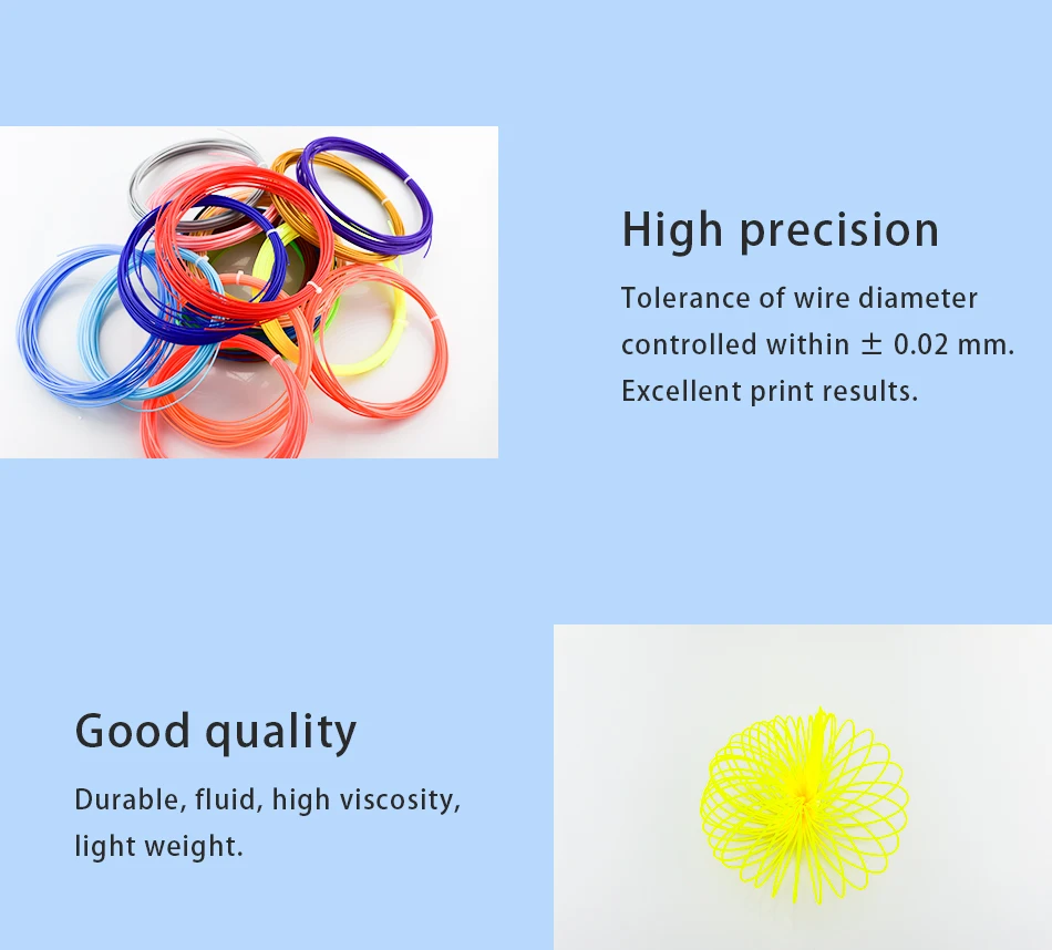 WEIYU 3 D 10 или 200 метров/цвет 1,75 мм ABS/PLA материал 3D PLA нити для 3D ручки нити ABS пластик 3D ручки поставки цвет