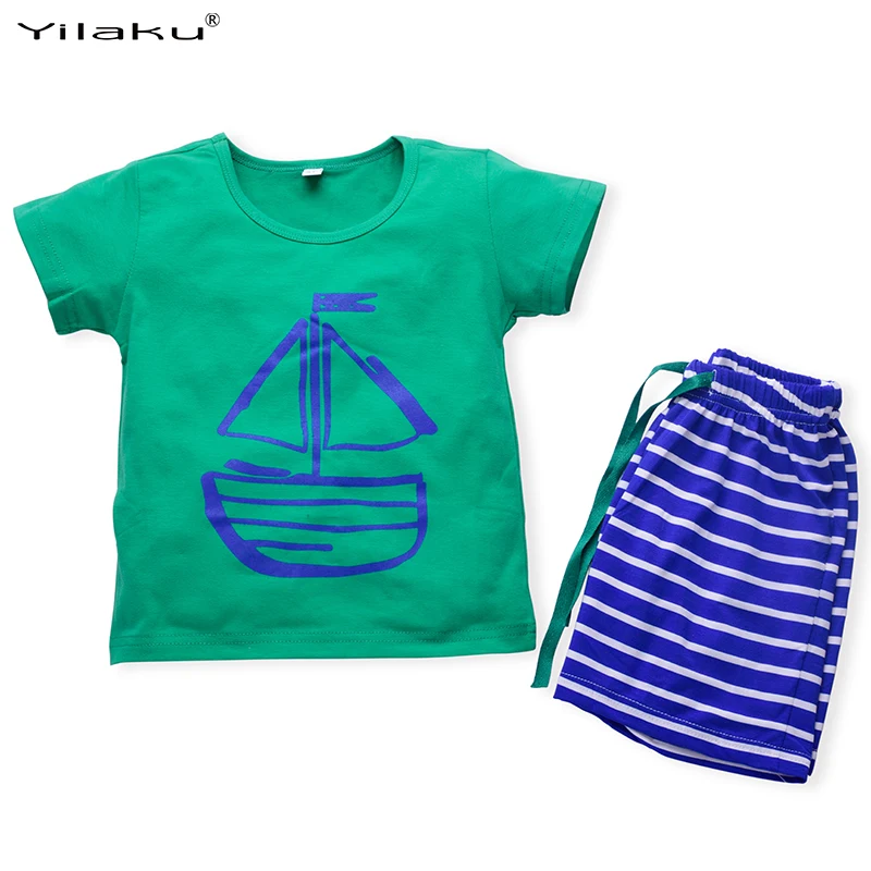 комплекты одежды для мальчиков Лето 2015 мальчик одежда комплект детей спортивные