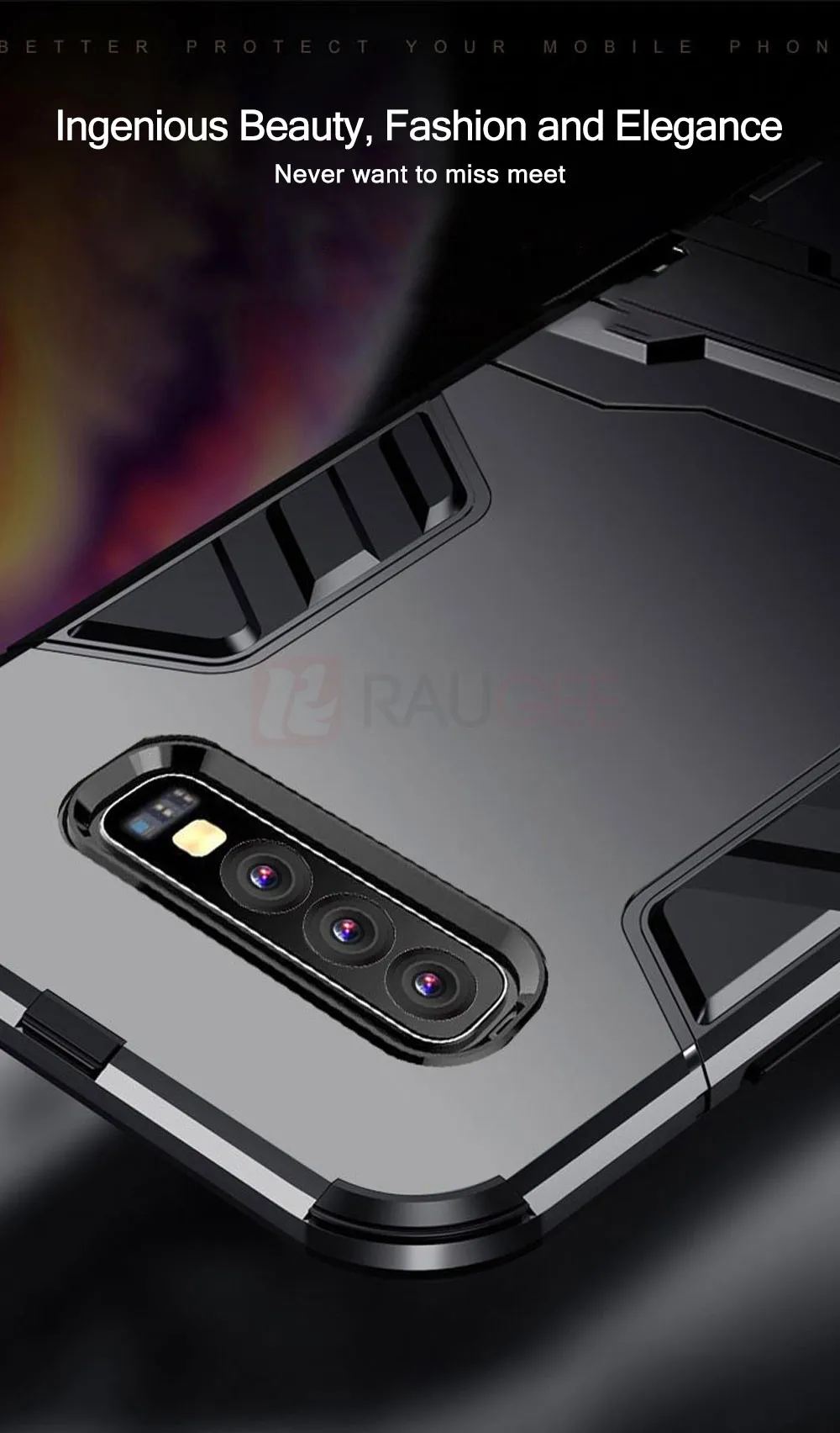 Raugee для samsung Galaxy S10 чехол для Samung Galaxy S10 Plus задняя крышка силиконовый бампер для samsung S10 чехол S10e чехол для телефона