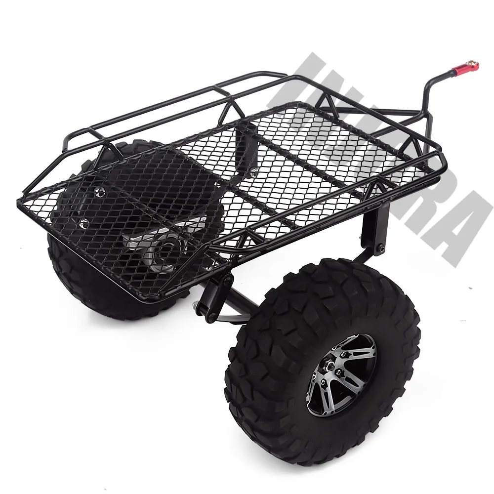 INJORA металлический одноосный прицеп комплект для 1/10 Масштаб Гусеничный Traxxas TRX4 осевой SCX10 90046 D90 Tamiya CC01