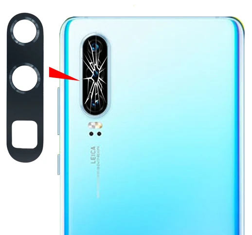 Стеклянная крышка для задней камеры huawei P30/P30 Pro с адгезивным клеем для замены