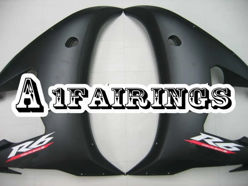 Матовые черные синие обтекатели для мотоцикла Yamaha R6S 2006 2007 2008 2009 ABS пластиковый