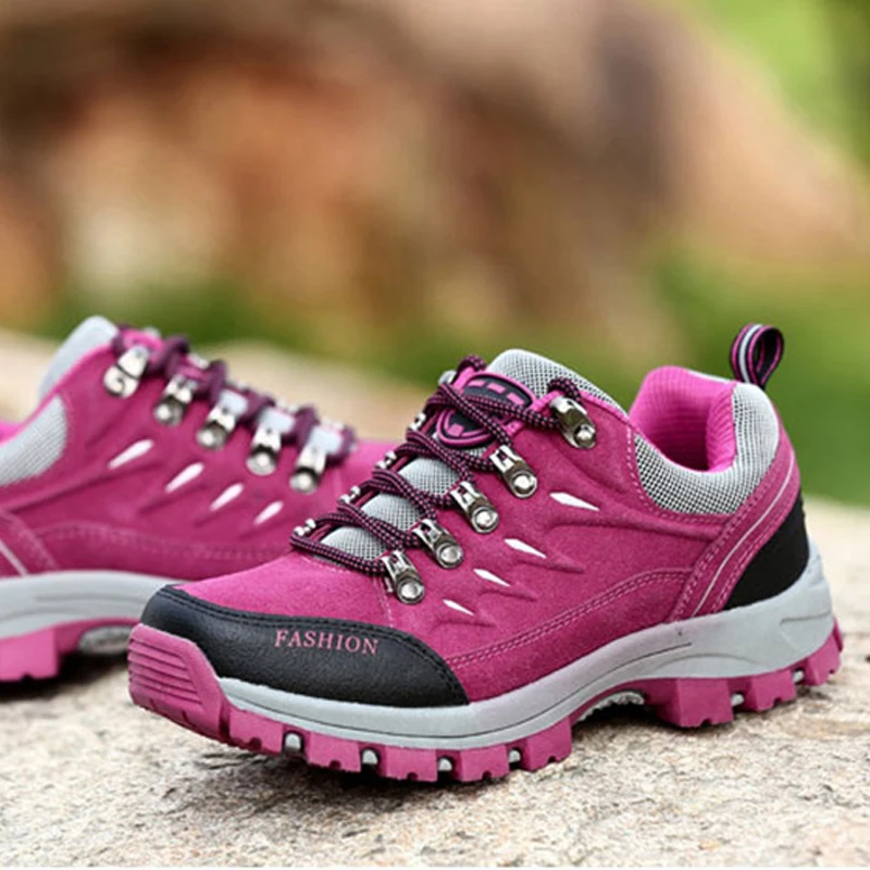 Wear-resistant non-slip outdoor 2018 male hiking shoes increased waterproof men women | Спорт и развлечения