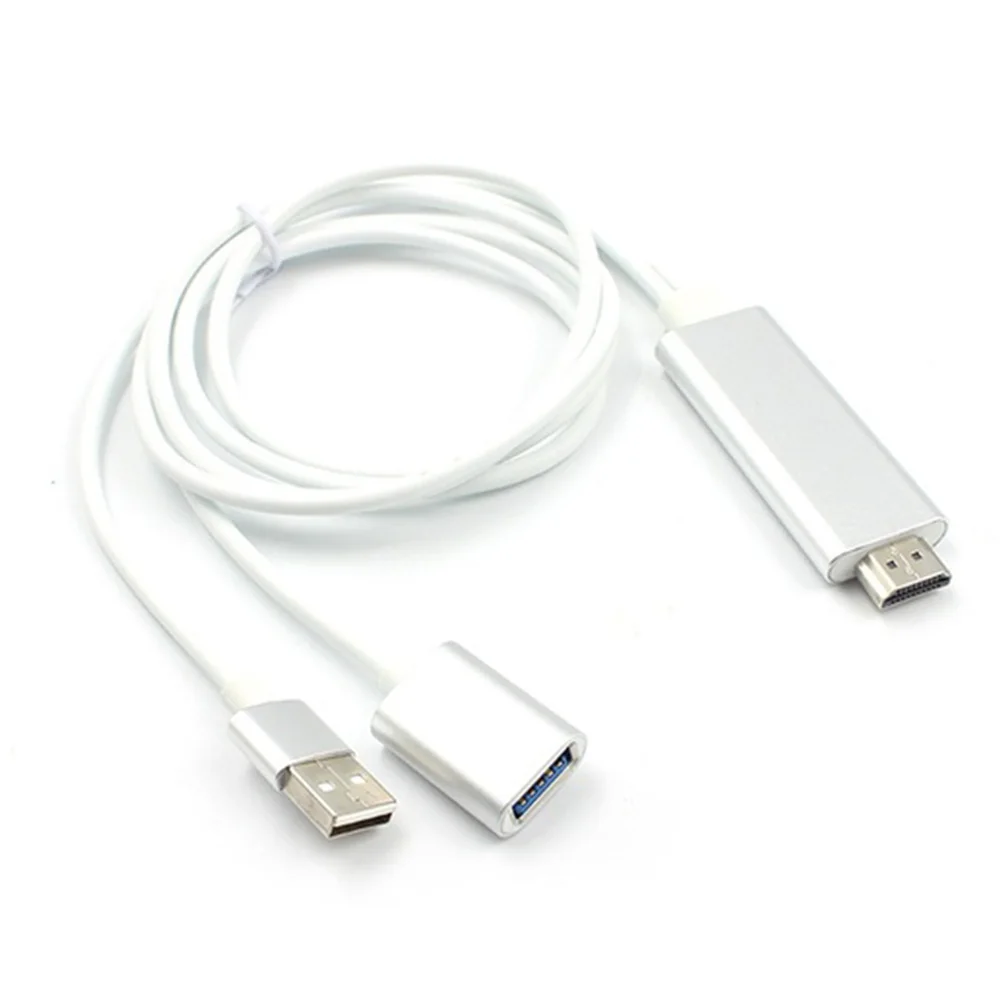 Lightweight Adapter USB To HDMI Universal For IPhone Android High-speed Portable Audio Durable Converter Cable | Электроника
